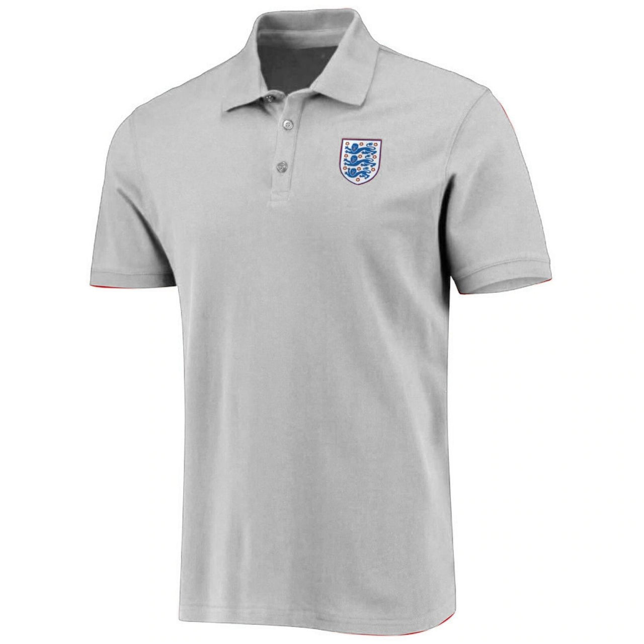 England Football Men's Small Crest Polo Shirt | Grey