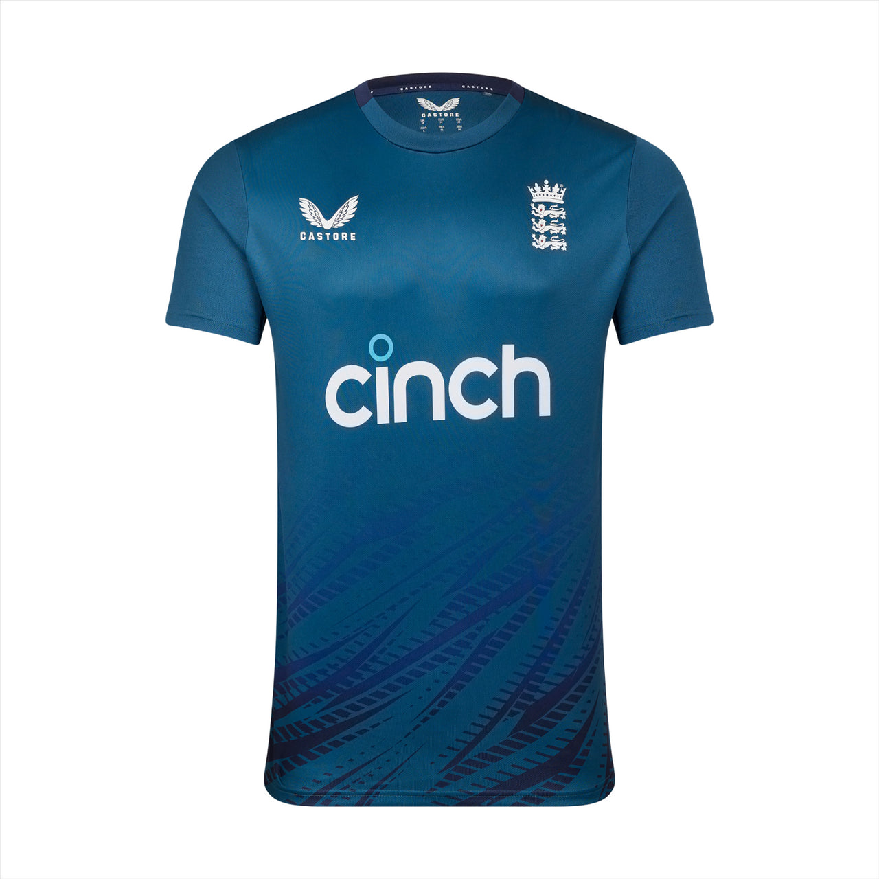 England Cricket Men's Training Poly T-Shirt | Blue | 2023