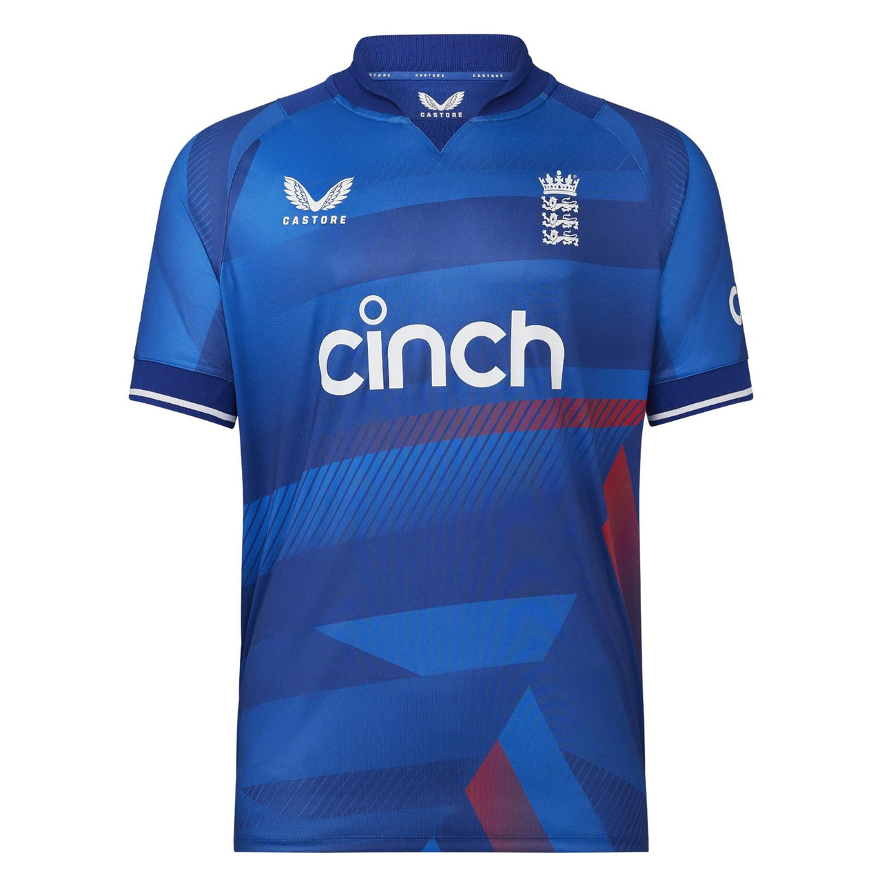 England Cricket Men's ODI Replica Short Sleeve Shirt | Blue | 2023