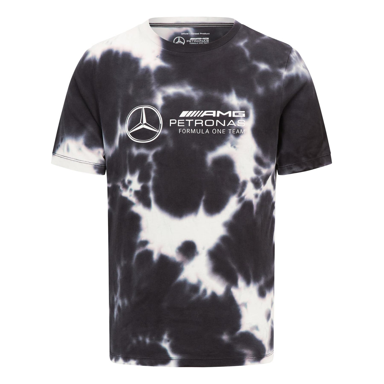 Mercedes AMG Petronas F1 Mens Tie Dye T-Shirt | Grey | 2023