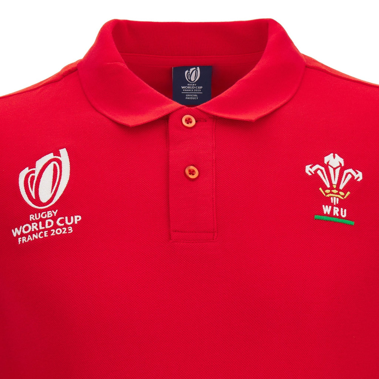 Macron Wales Rugby World Cup 2023 Kids Polo Shirt