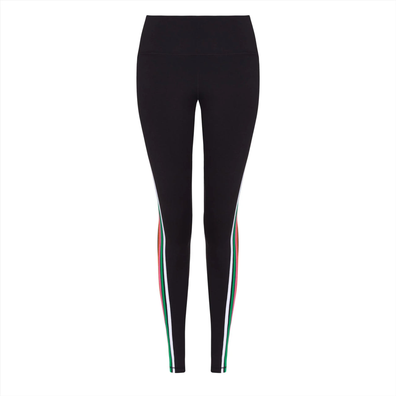 Yoga Leggs Rainbow Stripe Leggings | Black