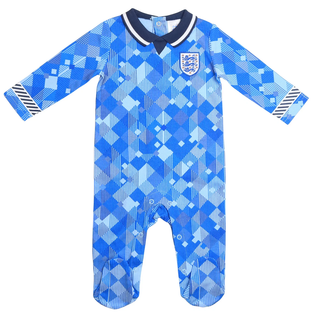 England Football 1990 World Cup Retro Third Kit Baby Sleepsuit