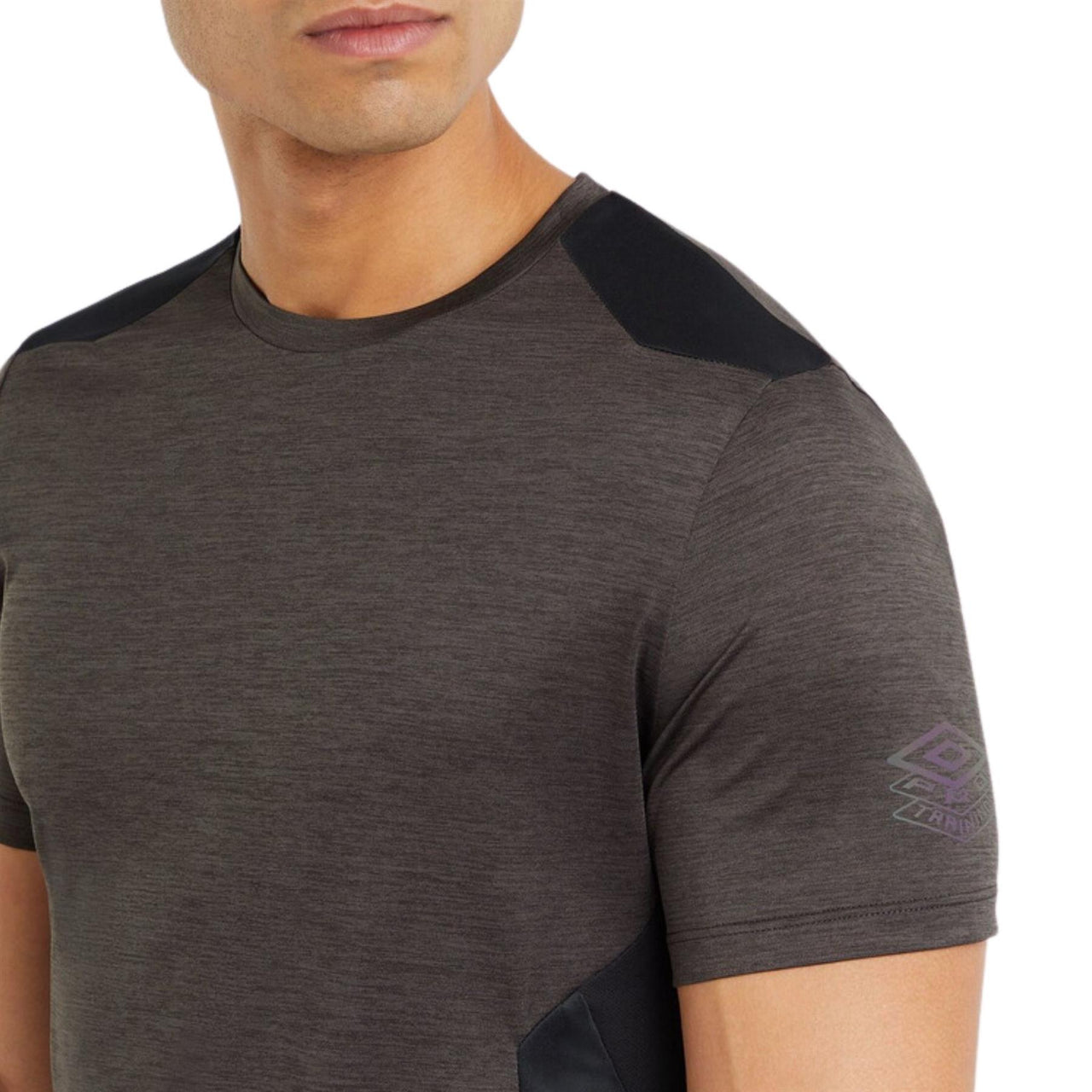 Umbro Mens Pro Training Marl Poly T-Shirt | Black