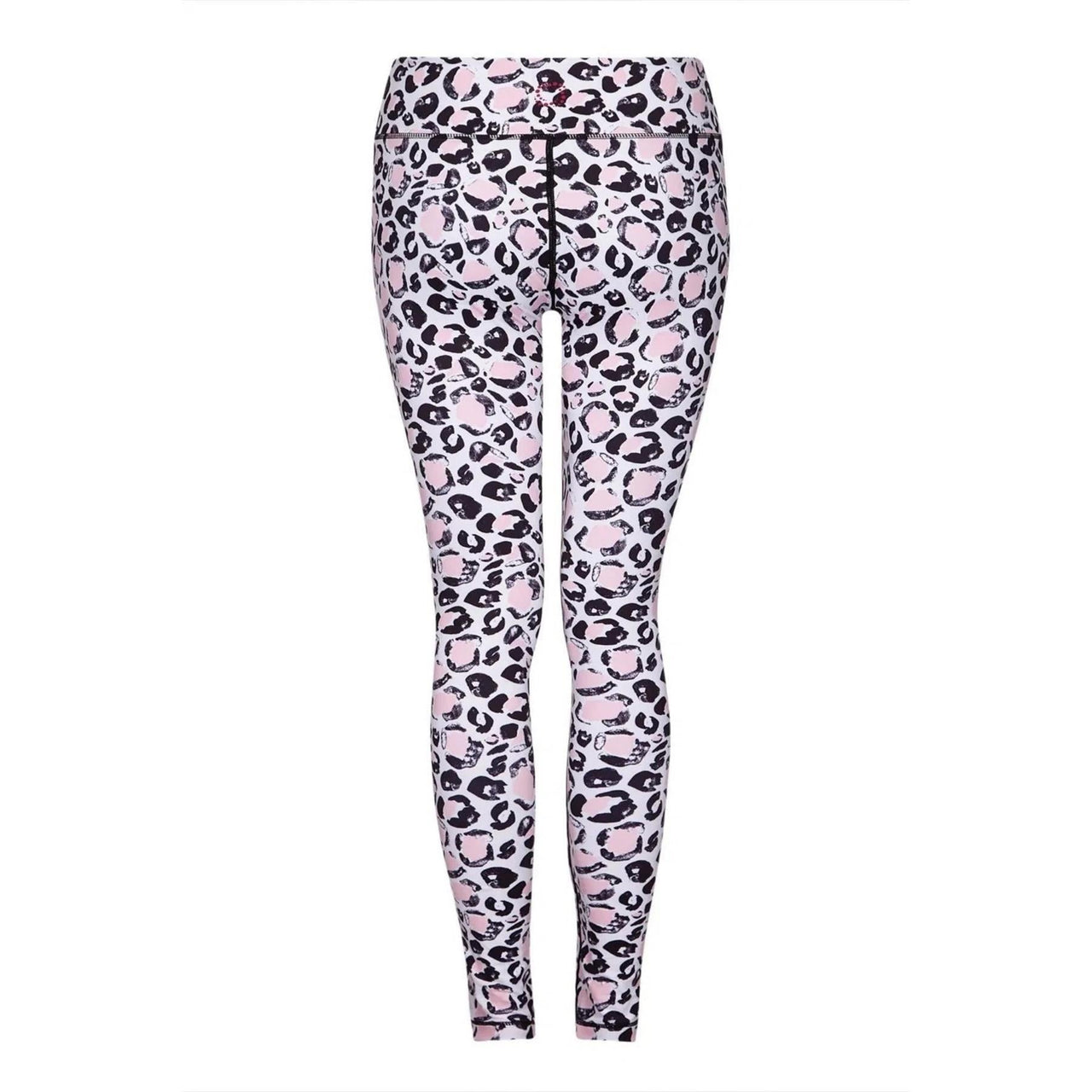 Yoga Leggs Baby Pink Leopard High Waisted Leggings