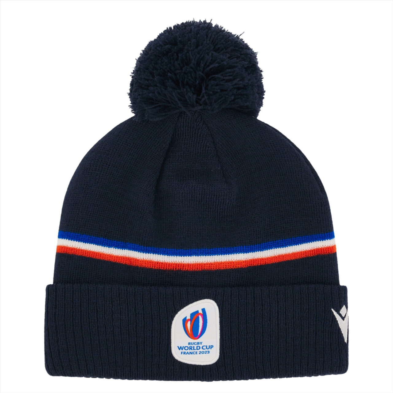 Macron Rugby World Cup 2023 Pom Pom Beanie Hat | Navy